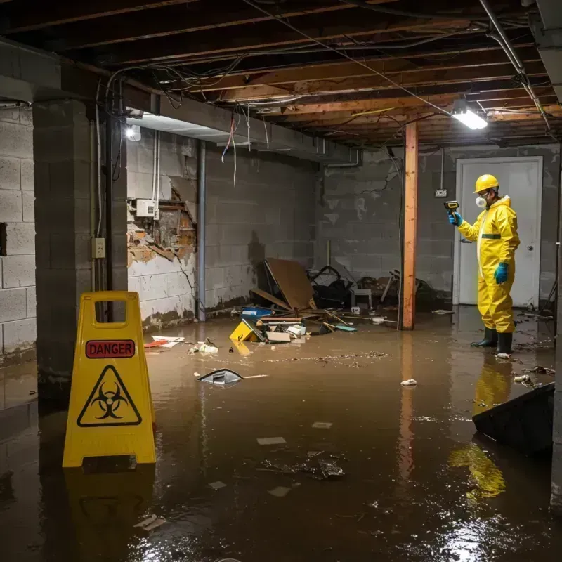 Flooded Basement Electrical Hazard in Montgomery County, PA Property